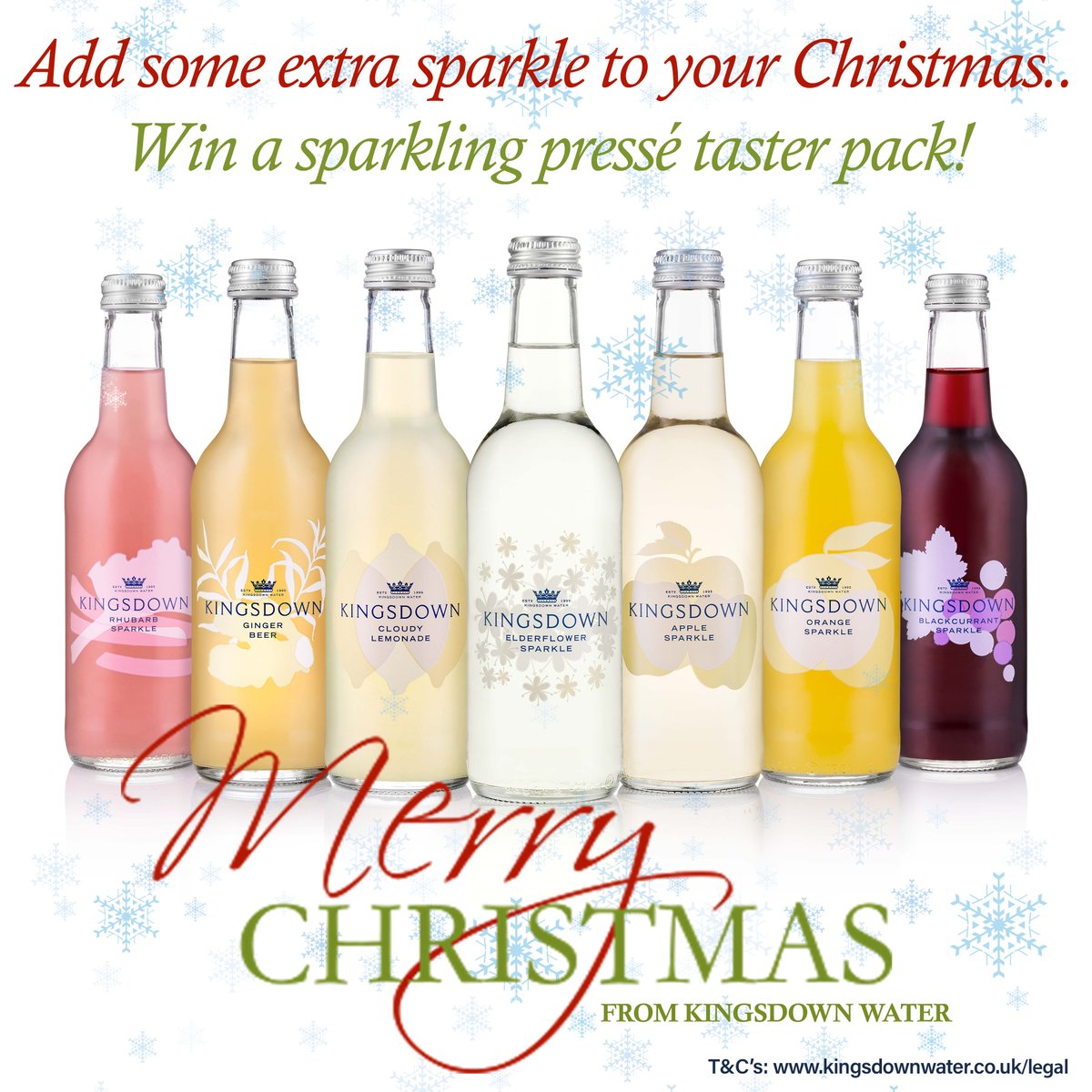 kingsdownwater's tweet image. Still time to enter our #Christmas #Competition!! #Follow &amp;amp; #rt for your chance to win a @kingsdownwater Sparkling Pressé taster pack. Flavours everyone will enjoy this Christmas🎄Competition ends 6pm Tuesday 17th December #giveaways  #prizes #feelingfestive #SaturdayMorning