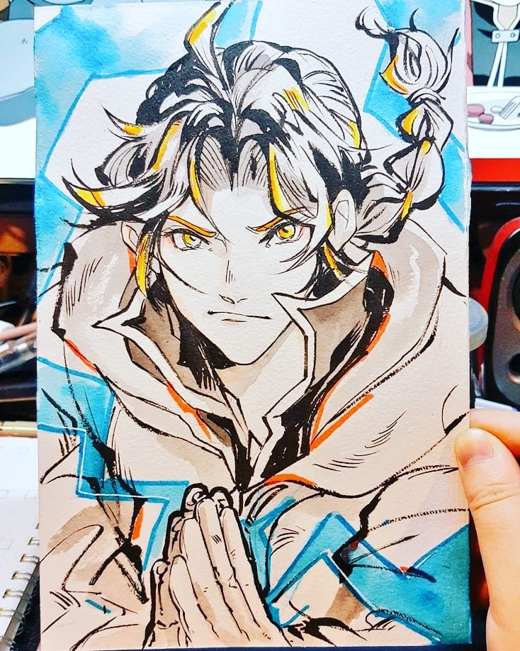 Hello!! I'm boothing at B-G25 next weekend at Comic Fiesta 2019~ Pre-con commissions are now open! Drop me a DM if you're interested ?

It'll all be done in ink with splashes of color like below!
Bust - 30
Half - 45
Extra character (max 2 per piece) - 50% of base price (+15/+23) 