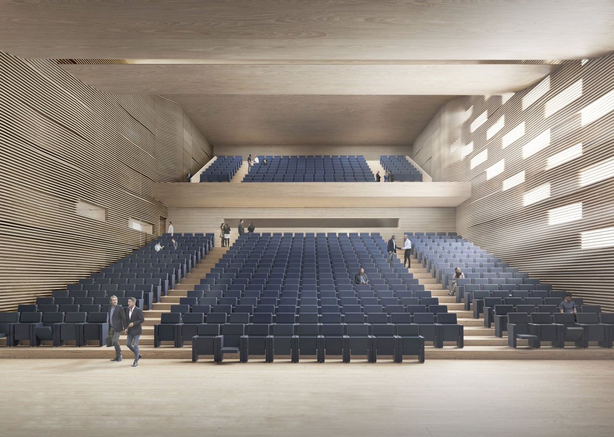 j_paulfournier's tweet photo. #PalaisdesCongrès | Ce matin présentation du projet structurant qui permettra d'accroitre l'attractivité économique et touristique de la Ville. 

Prolongeant le Musée de la Romanité, il se veut un fil conducteur entre les arènes et la Porte de France #Nîmes https://t.co/F6pVSW0EJy