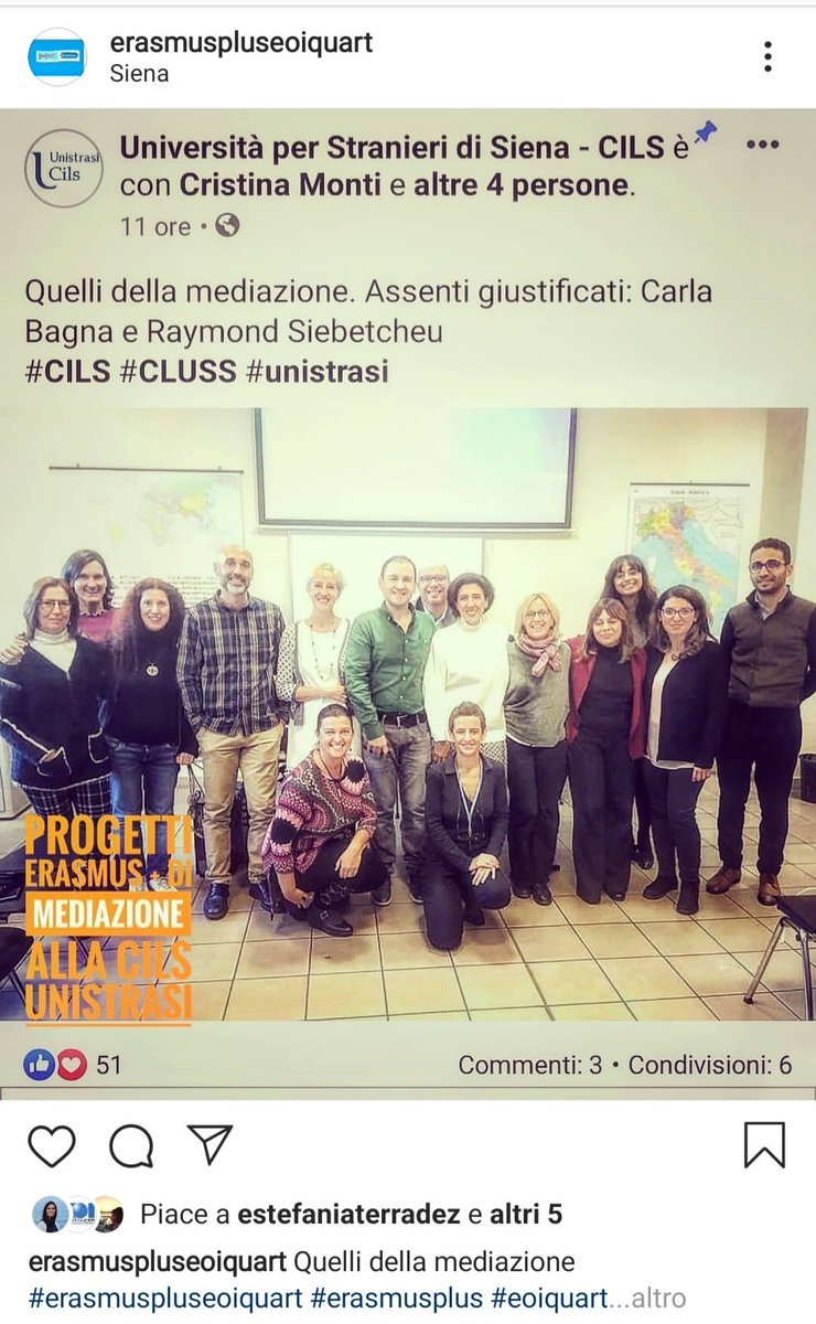 #mediación Erasmus plus en la universidad de Siena #unistrasi
<a href="/eoiquartoficial/">EOI QUART DE POBLET</a>