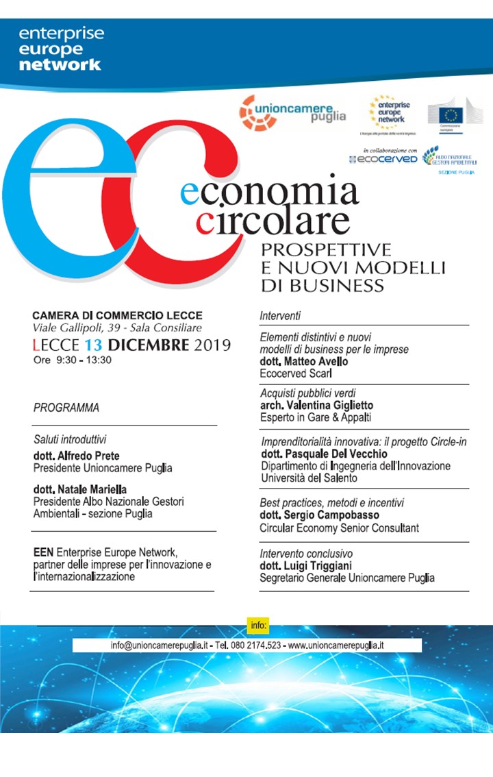 padeve's tweet image. Economia circolare, opportunità di innovazione e sviluppo di competenze imprenditoriali! Il progetto  #circlein una opportunità per le imprese pugliesi! #cooperation @Interreggr_it #europeinmyregion