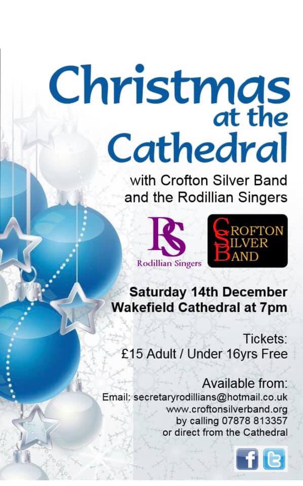 🎺🎼🎁 Step into Christmas Tonight 🎁🎼🎺

Our concert with the <a href="/RodillianSinger/">Rodillian Singers</a> at <a href="/WakeCathedral/">Wakefield Cathedral</a> is tonight!

You won’t want to miss out on this, we have a fantastic evening of festive music lined up for you as well as our special guest for the evening, <a href="/PhillipMcCann/">Phillip McCann</a>!