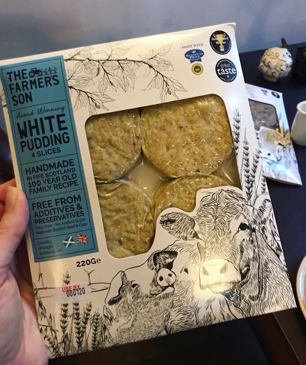 Delighted to be adding this wonderful local haggis along with black &amp; white puddings to our hampers! The 100 year old family recipe from <a href="/thefarmerssonuk/">The Farmers Son</a> does not disappoint!! 😍 
#haggis #blackpudding #whitepudding #homemade #local #traditionalfood #scottishfood #edinburgh #fife