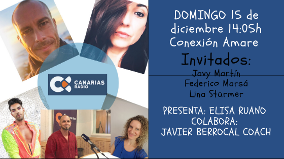Programa del domingo 15 diciembre 2019 #ConexiónAmare en @laautonomica <a href="/RTVCes/">RTVC</a> <a href="/elisaruanovarga/">Elisa Ruano Vargas</a> <a href="/jberrocaltadeo/">Javier BerrocalTadeo</a>
<a href="/JavyMartinEs/">JAVY MARTÍN MUSIC</a> #transkorporecanarias #talleres Lina Stürmer entre los finalistas a mejor docente de España en 2019 amareblogger.com/2019/12/14/pro…
