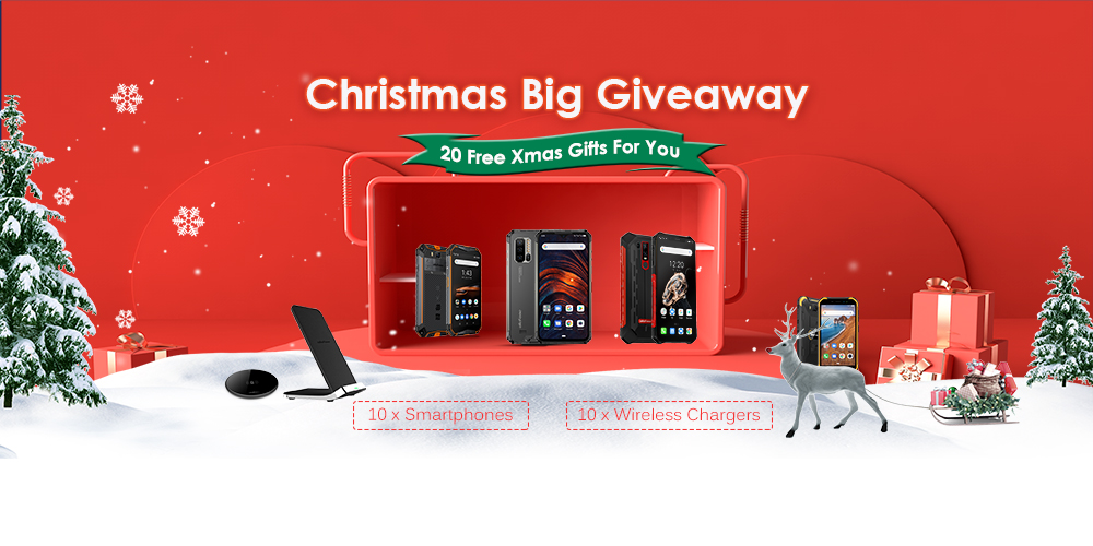 UlefoneMobile's tweet photo. Join Ulefone Christmas Big Giveaway, win free gifts for you and your families. The prizes for the event are 10 rugged smartphones and 10 wireless chargers, a total of 20 winners.
Join now>>>https://t.co/t2Hd7043vU   #Xmas #Ulefone #giveaway #Xmasgiveaway https://t.co/YKP2pbgEJj