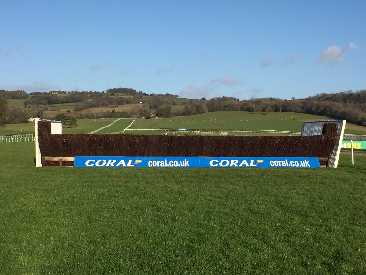 Lovely sunny day ⁦<a href="/Chepstow_Racing/">Chepstow Racecourse</a>⁩ - walking course with the dog. We both think the track is in great condition ahead of the ⁦<a href="/Coral/">Coral</a>⁩ Welsh Grand National on December 27th. I have a top class team of ground staff ⁦<a href="/libbyclerk/">Libby O'Flaherty</a>⁩
