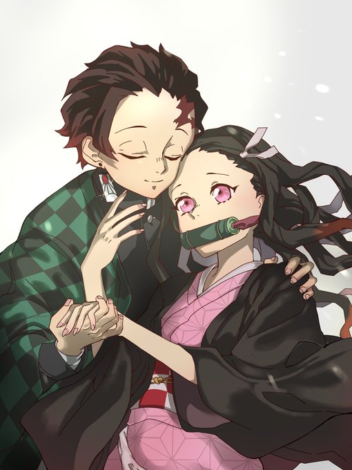 てぃみずさんがTwitterに投稿した竈門禰豆子(鬼滅の刃)のイラスト。