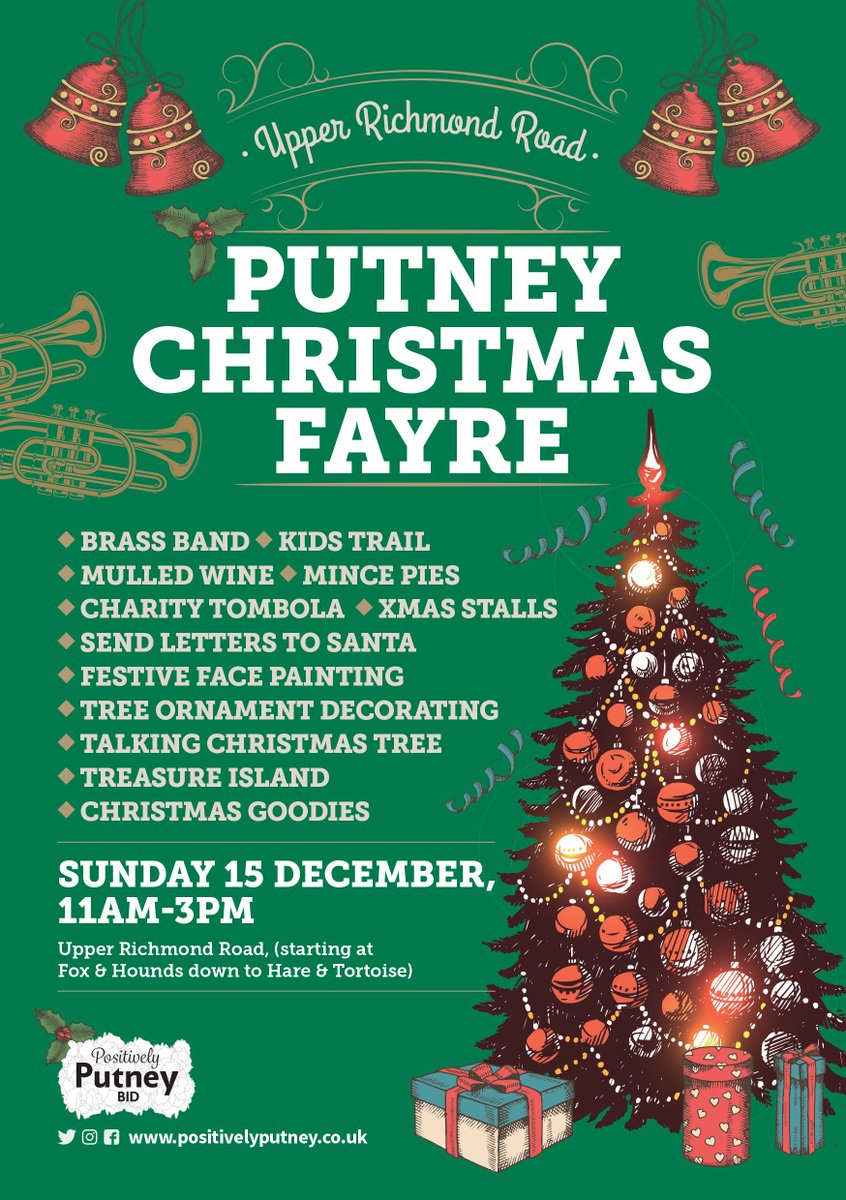 putney_bid's tweet image. There's only 1 day until this magical festive fayre on Upper Richmond Road. It's a new event in Putney this year...and we have a feeling it's going to be a good one. Who's joining us? 
#christmas #fayre #event #putney #festive #putney