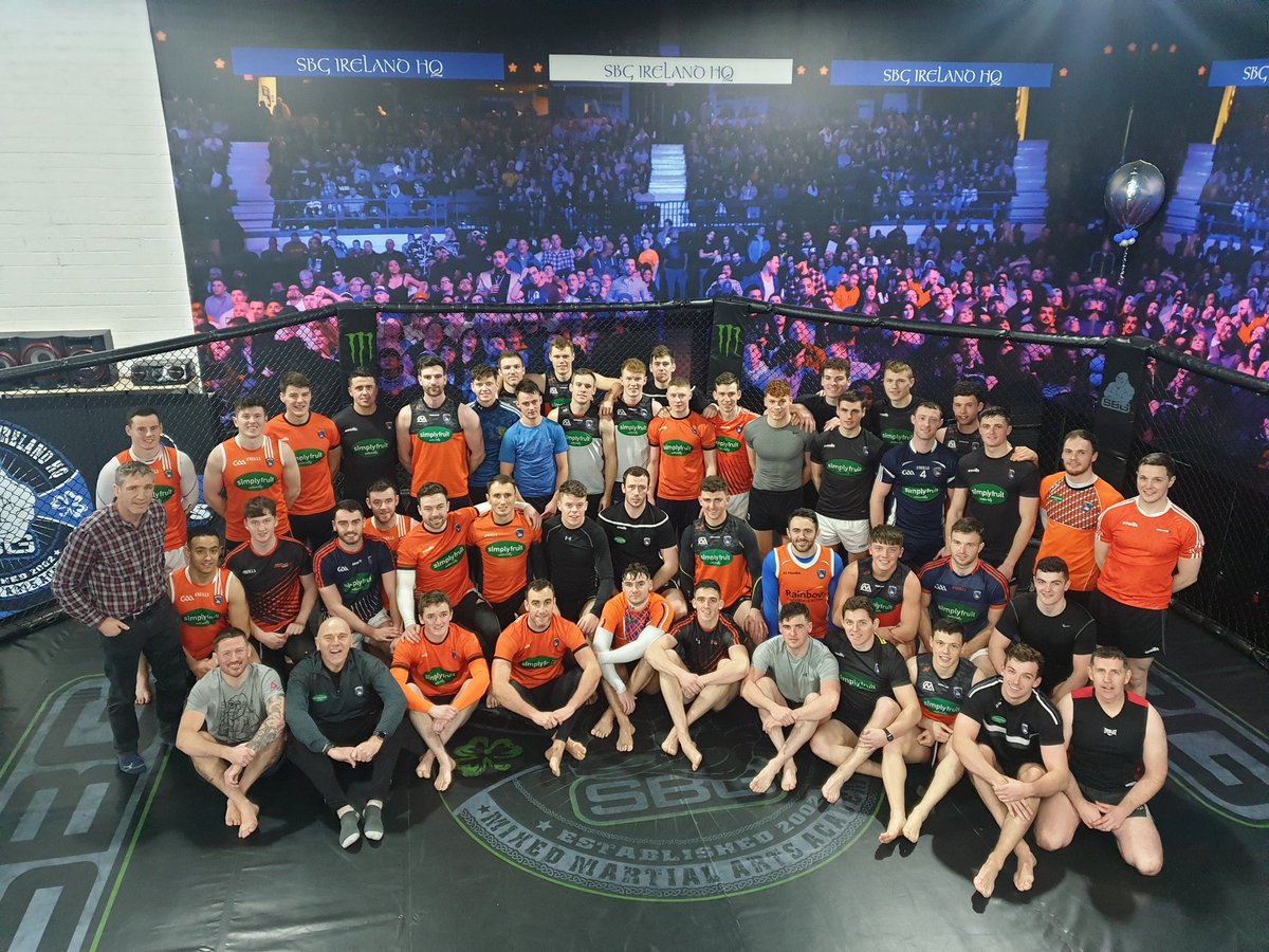 An honor to have <a href="/Armagh_GAA/">Armagh_GAA</a> visit <a href="/SBG_Ireland/">SBG Ireland HQ</a> today for a session. Some fit and strong lads here!