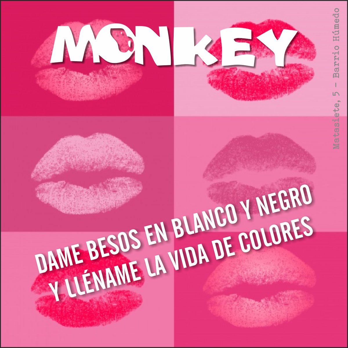 Monkeybhleon's tweet photo. Días grises que necesitan el color de tus labios!
Repartiendo besos! Repartiendo alegría!
#monkeyleon #leonesp #BarrioHumedo #cañas #copas #vinos #tapas https://t.co/TugbY3YuWu