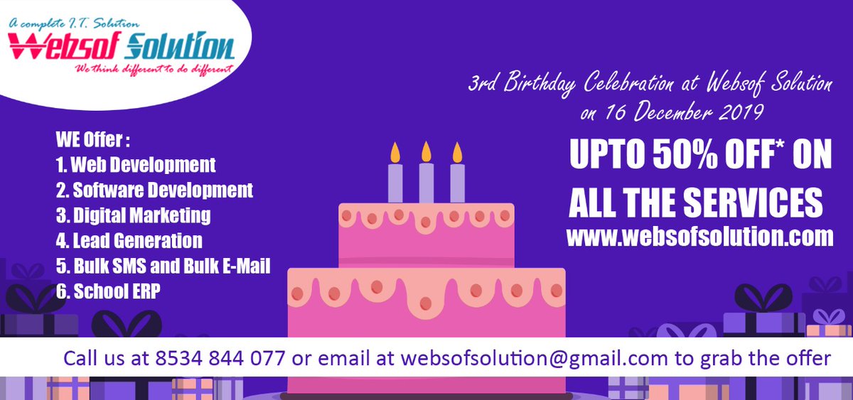 websofsolution's tweet image. 2 Days to go