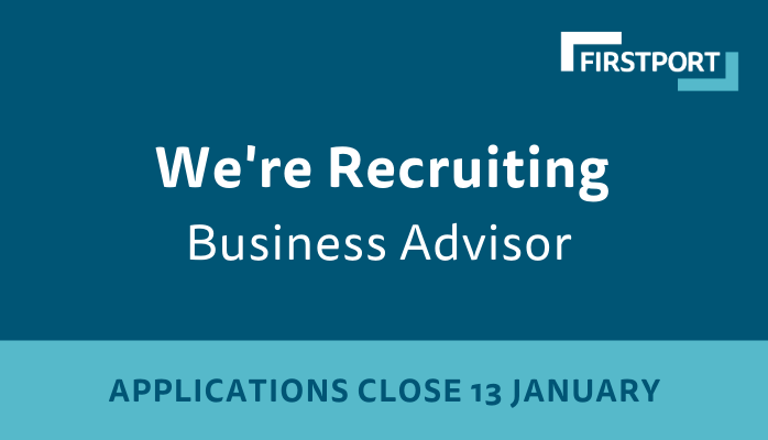 Firstport's tweet photo. ❗VACANCY AT FIRSTPORT❗  

We're looking for a business advisor to join our team, with relevant experience in start-up social enterprises, check out the full job description here: https://t.co/dmZ2648leq 

Get your applications in before the deadline: 13th January 2020 https://t.co/UKSMDNKHTk