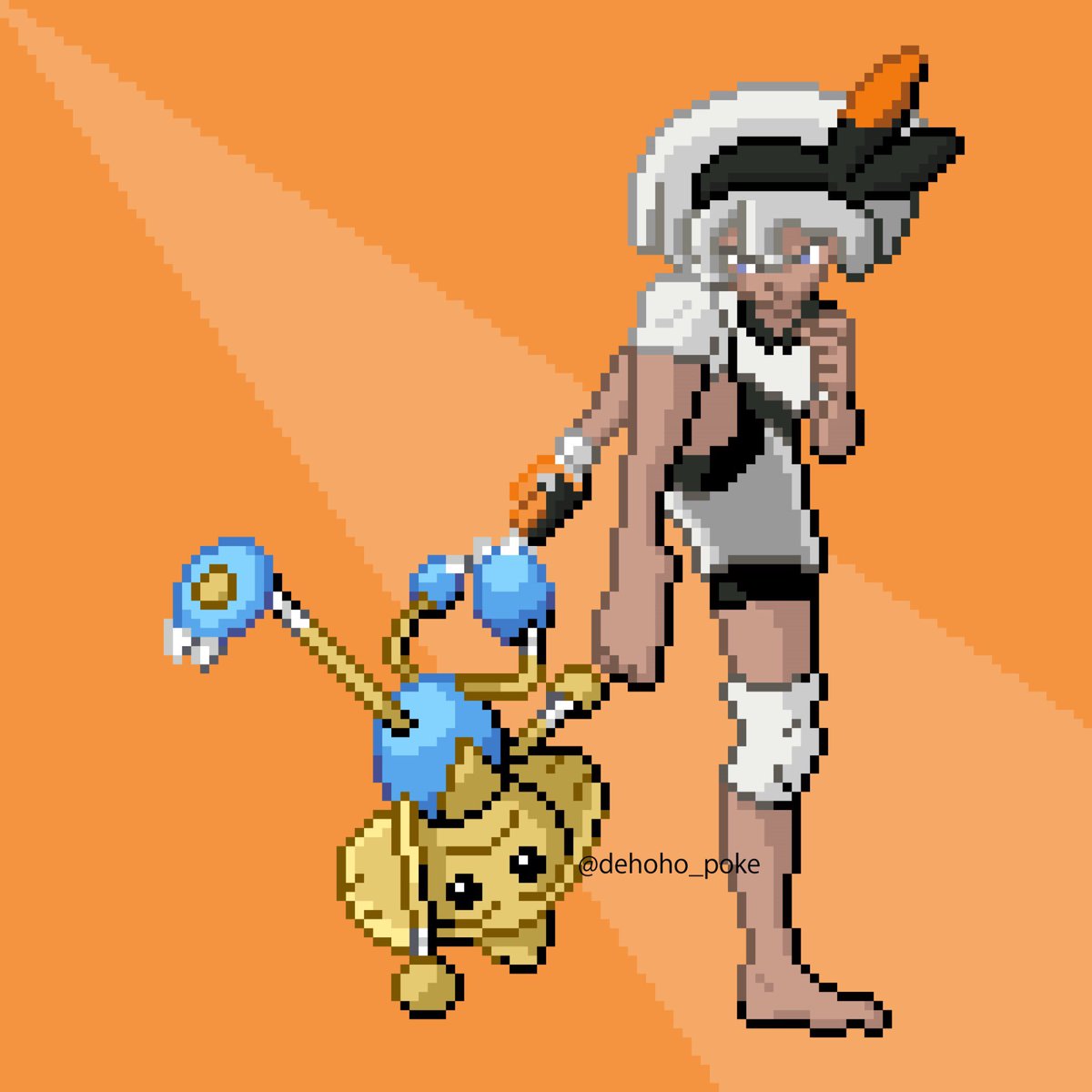 デホーホ ポケモン あつ森 Sur Twitter サイトウ カポエラー ポケモン剣盾 Pokemonswordshield Pixelart ドット絵