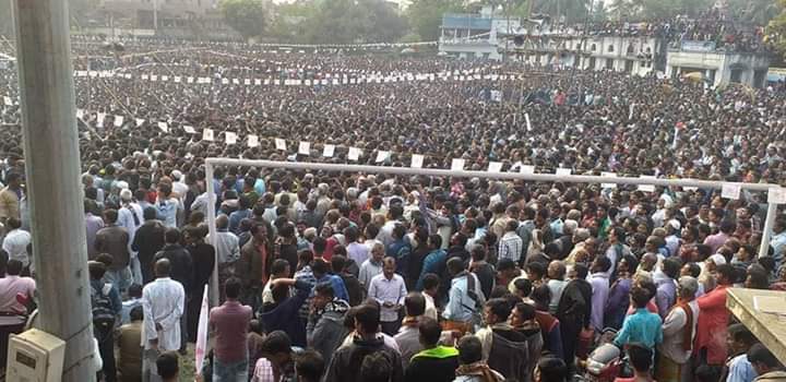 Comrade_Arindam's tweet photo. মুর্শিদাবাদের ডোমকলে #NRC এবং #CAA বিরোধী সভা।
Massive turnout at Protest Rally against NRC and CAA in Domkal, #Murshidabad.
@salimdotcomrade https://t.co/VCaS7V6O28