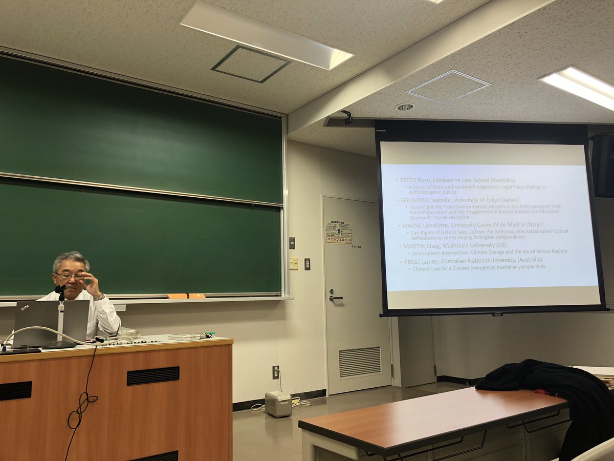 shahlafali's tweet photo. Thanks to to Professor Hiroshi Fukurai for organising a timely session on the Anthropocene and the law at #ALSA2019. Enjoyed serving as discussant for some thoughtful papers by Peter Rush, Isabelle Giradou, Lieselotte Viane, Craig Martin and James Prest. https://t.co/elENNjJ9Um