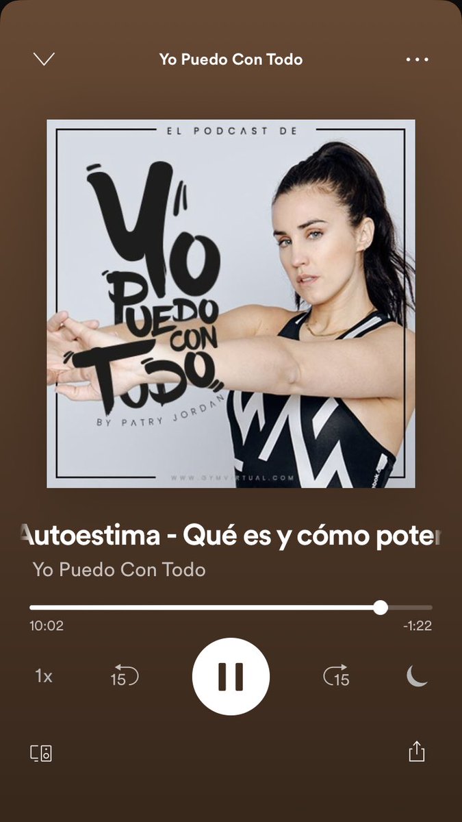 Estoy escuchando esto en el gimnasio y tu voz me tranquiliza un montón. Eres luz ✨ <a href="/patryjordan/">Patry Jordan</a>