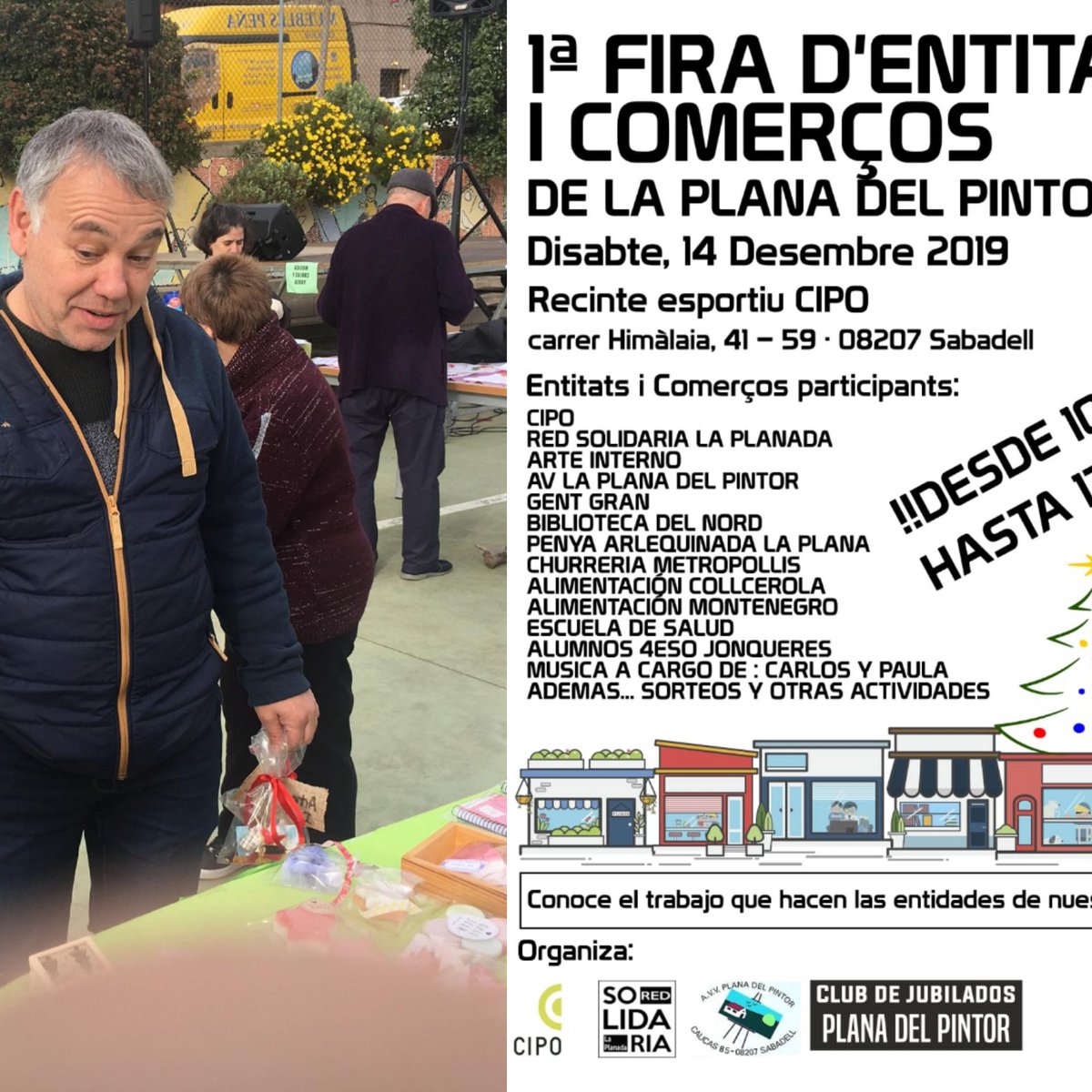 pfarres1's tweet photo. Una bona iniciativa per fer barri compartint iniciatives i espais. Enhorabona a les entitats i persones organitzadores. L'any vinent encara amb més força!!!
Red solidària, @ciposccl
AAVV Pana del Pintor
Club de jubilados Pana del.Pintor https://t.co/6HFwQiVyvd