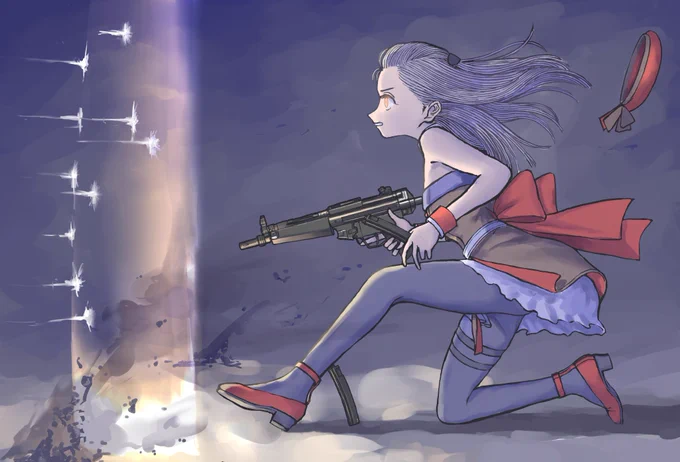 #俺の描いたMP5ちゃんを見てくれ 
2019最後のフュンフちゃん推し! 