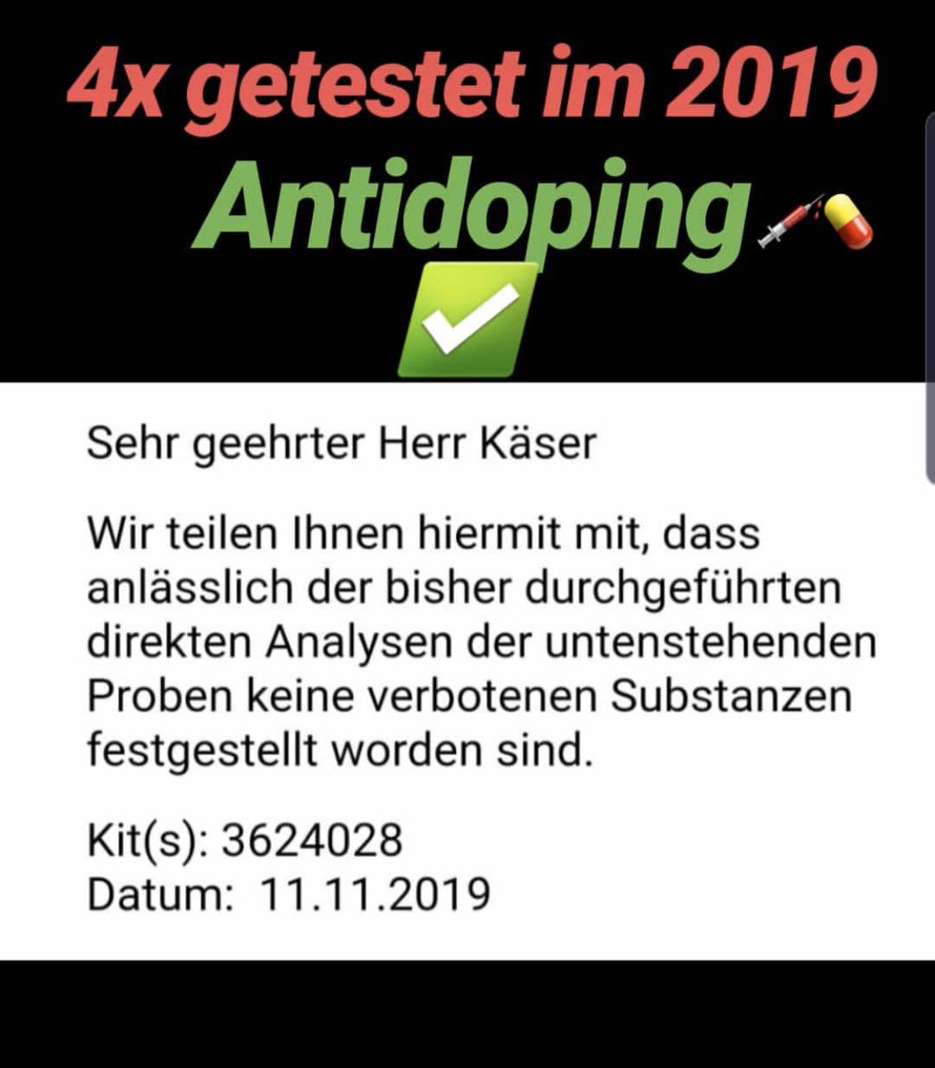💉💊4x getestet im 2019. 🇨🇭✅ 
#doping #antidoping #schwingen #schweiz