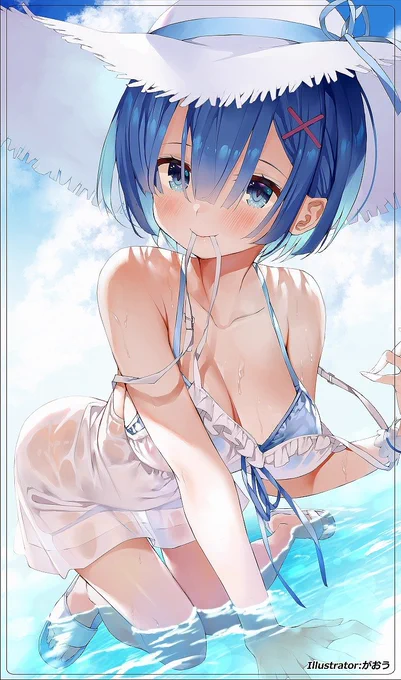 C97新作情報リゼロより、「レム」のスリーブとプレイマットになります。イラストはがおう様()になります! 