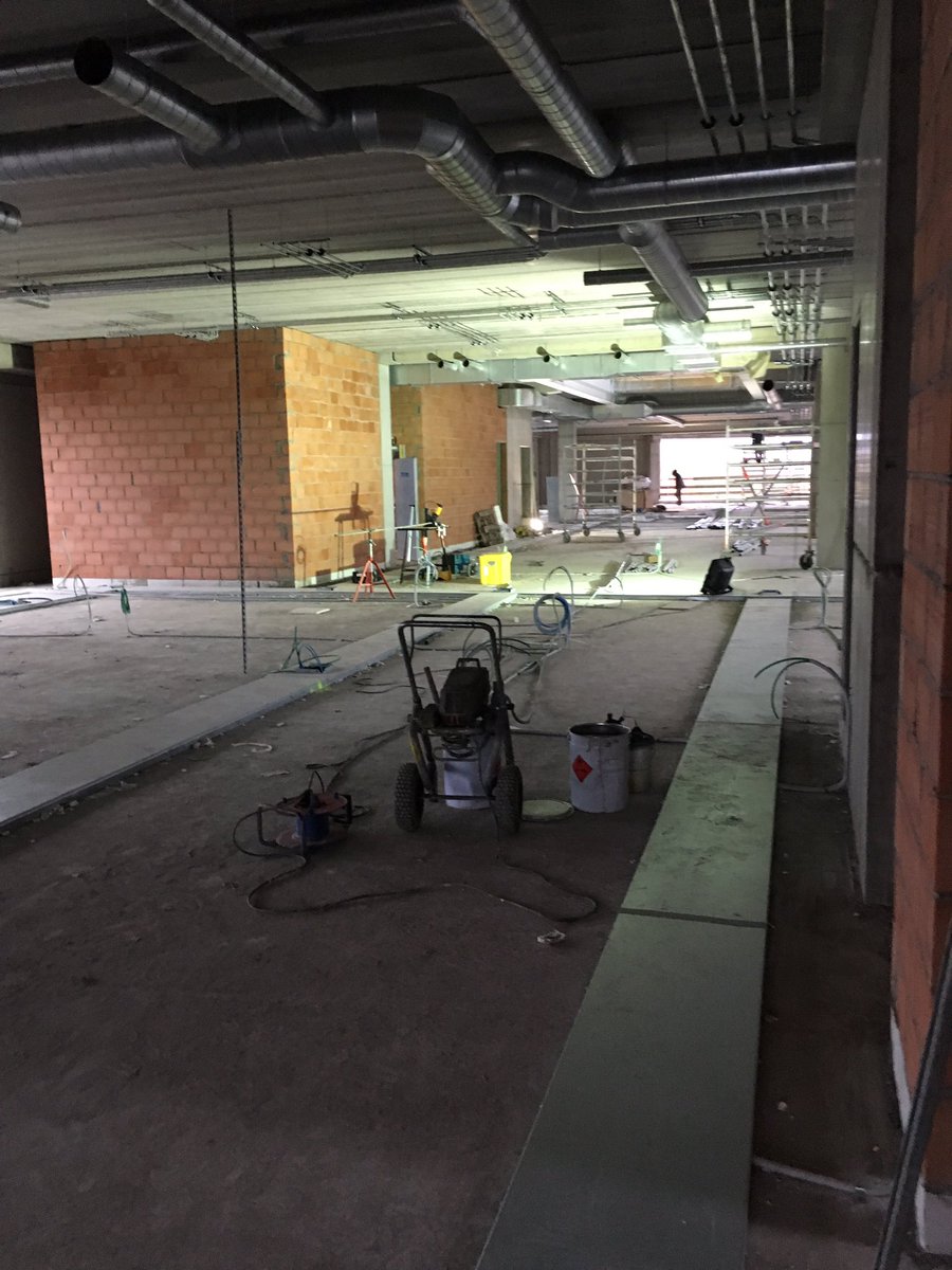 ICTLECOT's tweet photo. Ict department #lecot in the new builing #heule work in progress 🌲 https://t.co/kj7bJEpAkQ