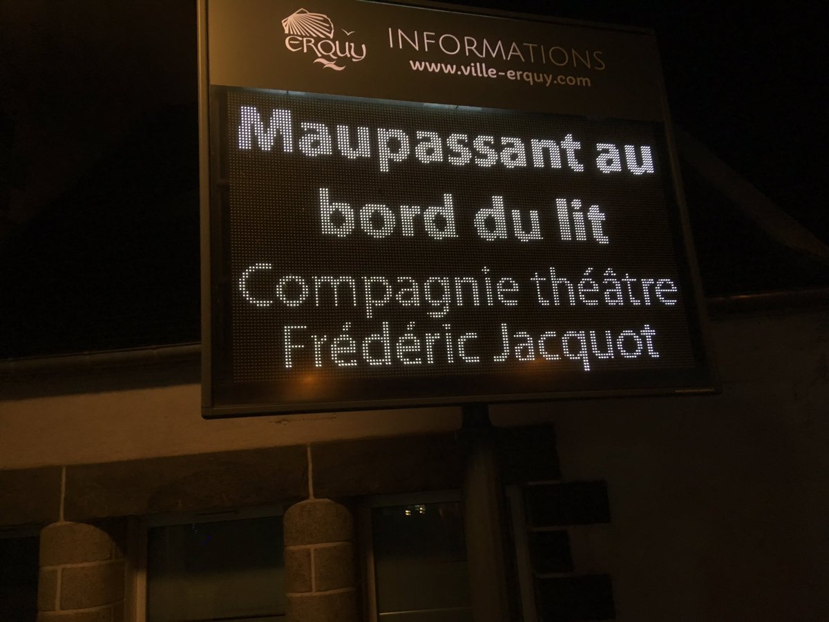 ATFJProd's tweet photo. Notre #Maupassant bien annoncé à @Erquy https://t.co/PGed2PpjSg