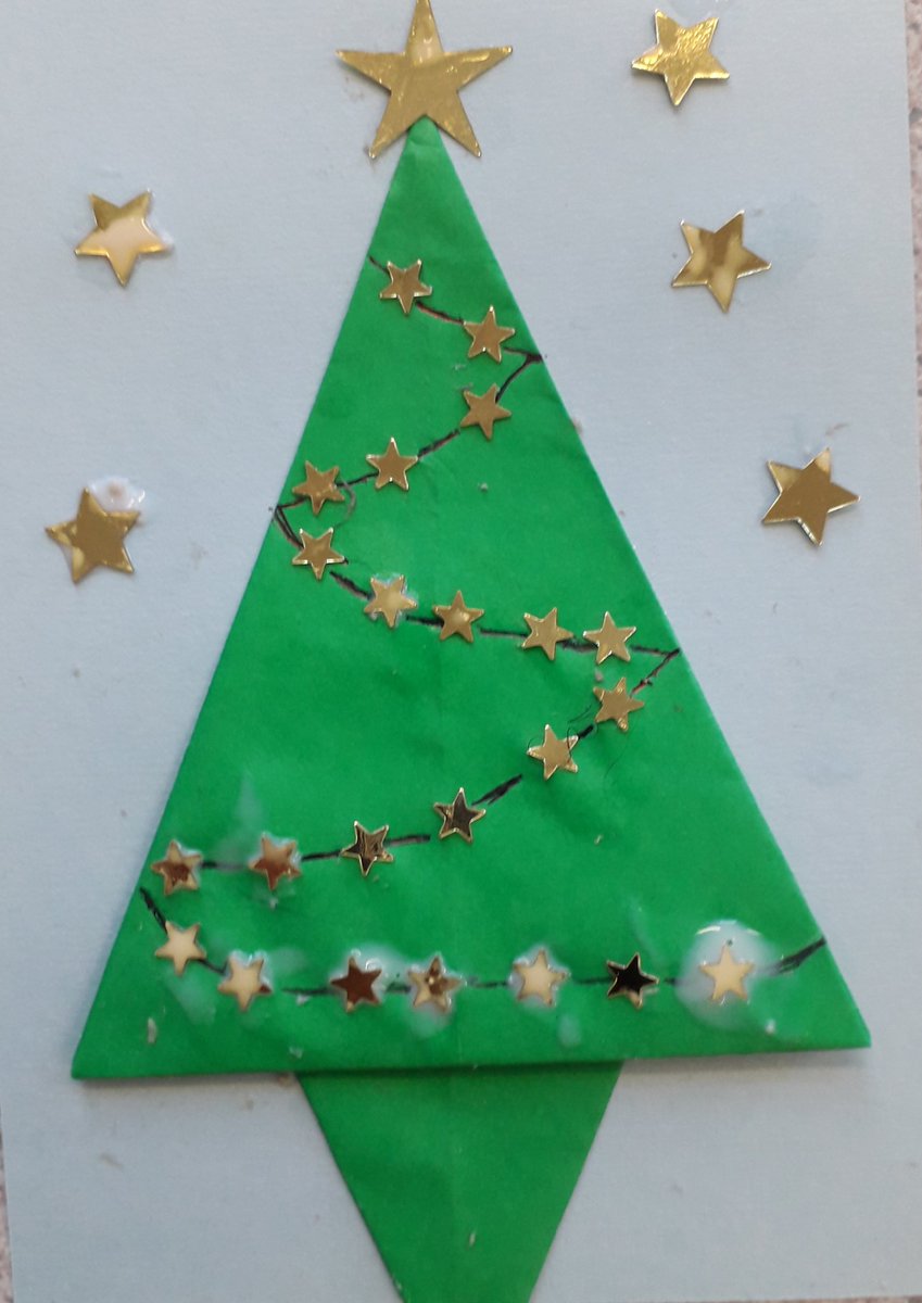 SaturdayUk's tweet image. Last day at the Saturday school: we made origami Christmas cards. Frohe Weihnachten! #German #communitylanguages #supplementaryschool