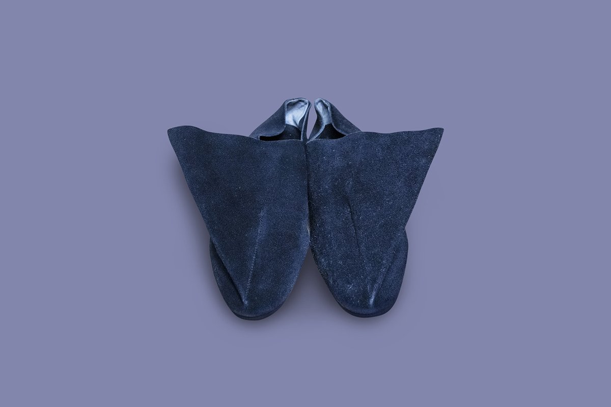 Comme Des Garcons 1982 Autumn Winter shark fin ballerina shoes. #コムデギャルソン