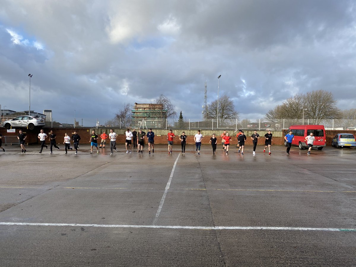 We had 300 potential firefighters attended our @manchesterfire Training Centre today giving the bleep test a go. Some nailed it, some have some work to do, but they all know what level is required when they come for real.  #tasterday