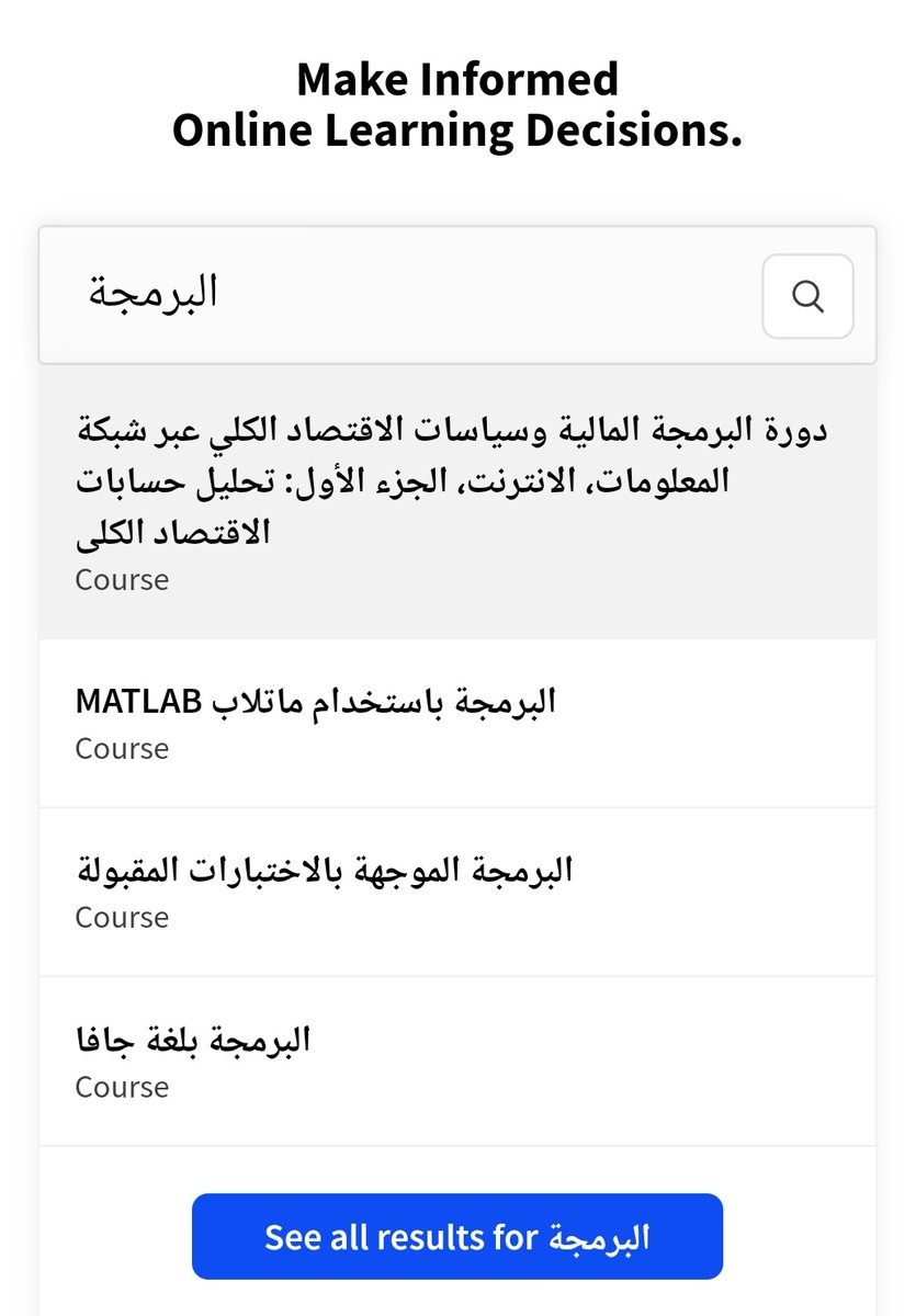 Talal1's tweet photo. موقع عظيم❤
 https://t.co/znUgOreW9J 
محرك بحث للدورات المقدمة أونلاين مهما كان نوع الدورة أو لغتها .. استخدم خانة البحث واكتب التخصص أو المجال الذي يهمك ويعطيك نتائج بالدورات الموجودة

وهذه صفحة من الموقع لدورات مقدمة من جامعات عالمية، أكثر من ٩٠٠ جامعة👌
https://t.co/jER12tCOii https://t.co/sovPmhnK6X