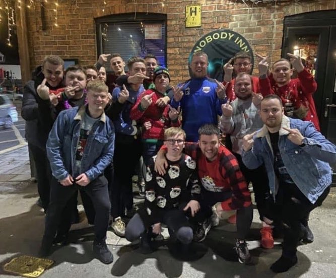 It was a pleasure to host this group of troubled individuals today. They were out celebrating one of the lads bar mitzvah but decided for some reason to wear Xmas jumpers. Strange. 
We hope you enjoy the rest of your day and that Morrison’s cafe have the lumpy mash you craved.