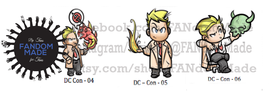 FandomMade's tweet photo. Take a look at our #Constantine #SmallStars to place your orders for delivery AFTER #Christmas and show your #MattRyan pride at #WizardWorldNOLA email us today at FandomMade@Gmail.com #LegendsOfTomorrrow https://t.co/P4MkldXH8K
