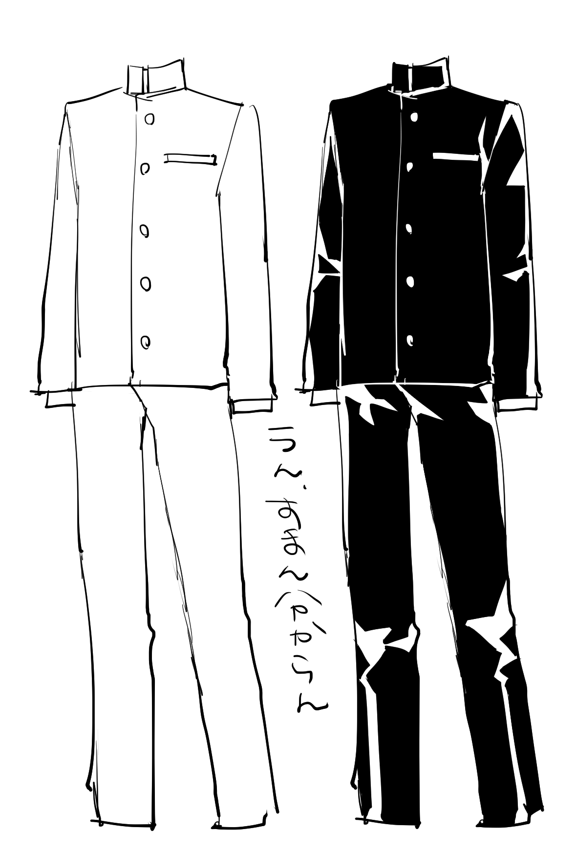 ｩﾎﾟｩ Upou 在 Twitter 上 フォロワッさんに前学ランのしわの描き方ザックリ教えたやつ 参考にはならんだろうけど わっからんわ服のしわ T Co Vkgbxbkxf2 Twitter