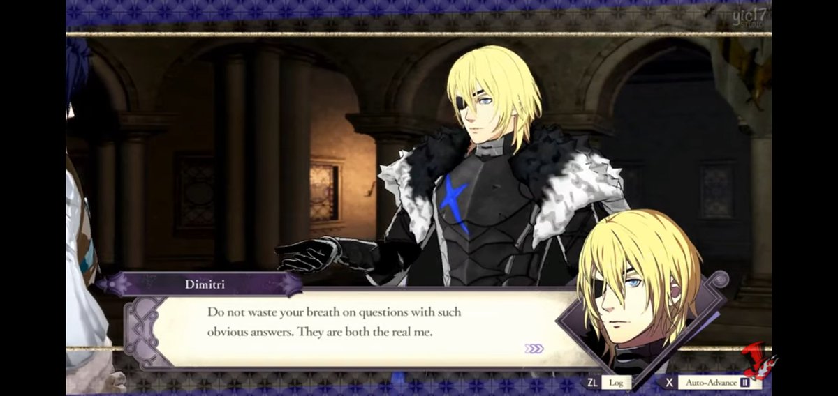 The game is also strangely good at echoing what my therapist has been trying to drill into my head for months concerning "bad" emotions. Dimitri has to take accountability for his actions, but that doesn't mean he should never be angry or upset. He just needs to be mindful of it.