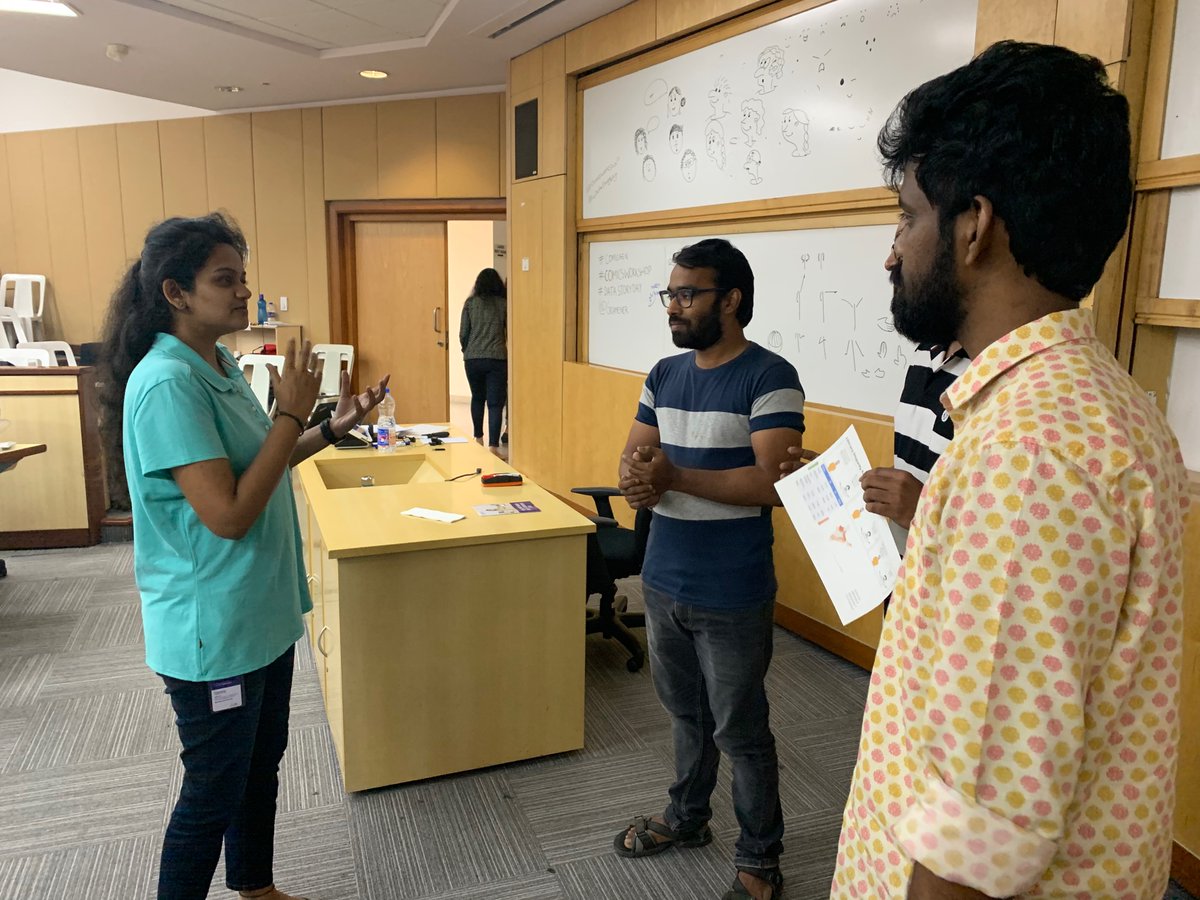 Gramener's tweet photo. Thank you to all for attending the Data Comic Workshop today at ISB. We got some wonderful data comics from everyone. 

Special thanks to ISB Institute of Data Science &amp; the organizers for great support. @ISBedu @richielionell @MylavarapuRamya @priti_pg @thoughtisdead @BHASKER502 https://t.co/Oj66orIzOR