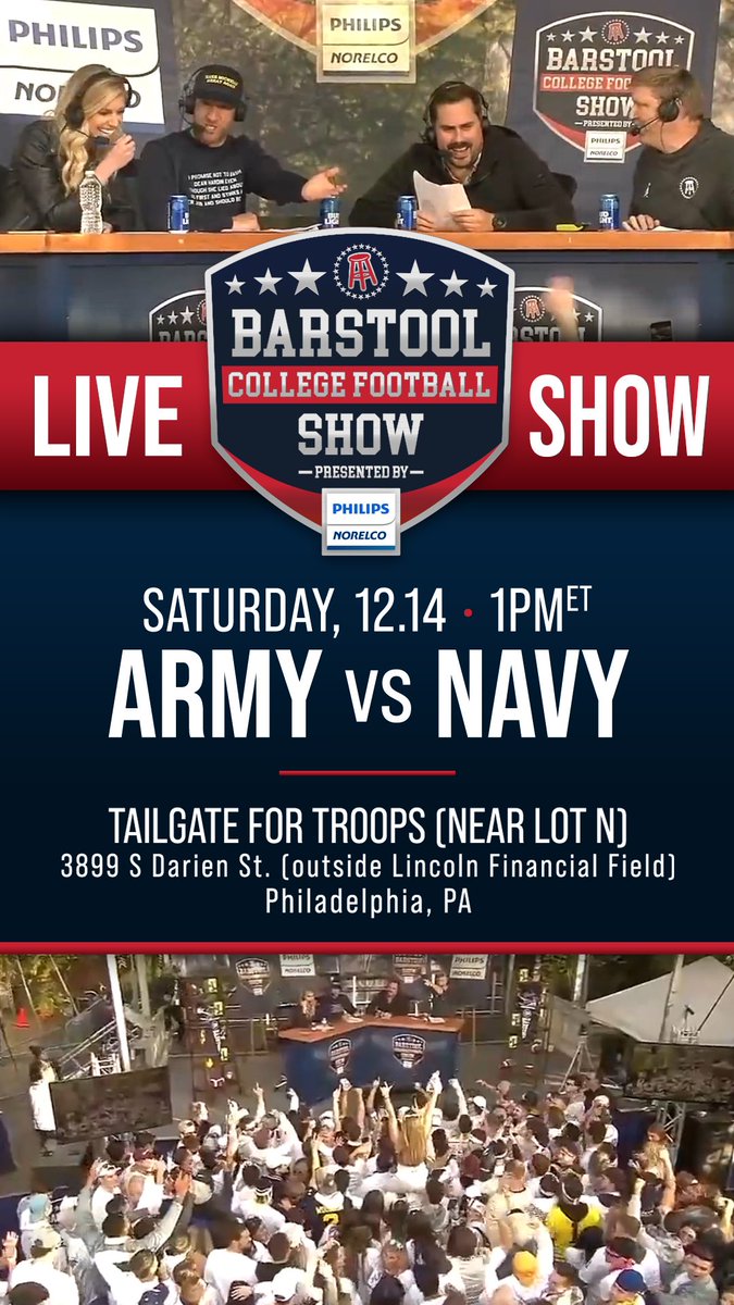 My favorite sporting event of the year.   #GoArmyBeatNavy