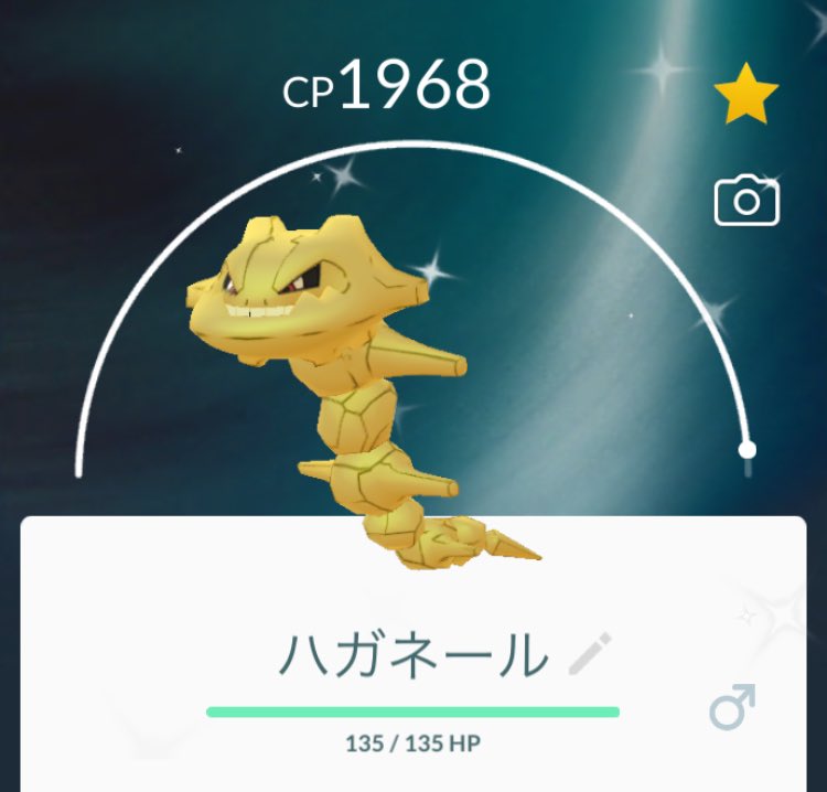 ハルノ旅ビト 色違いハガネール 金色 ポケモンgo T Co Qv9amfbtjw Twitter