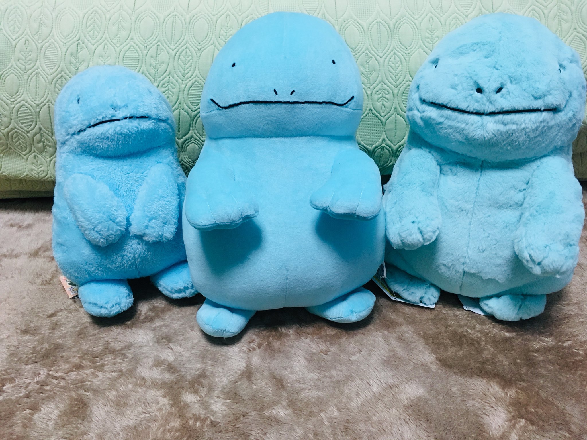 ｼｯﾌ 19年 ここまでぬいぐるみの発表がポケモンfitくらいでご無沙汰だったヌオーさんが三種類もぬいぐるみ化されました 2年くらい前に夢で ぬいぐるみ化 って見ていやいや夢だしなぁと思っていました