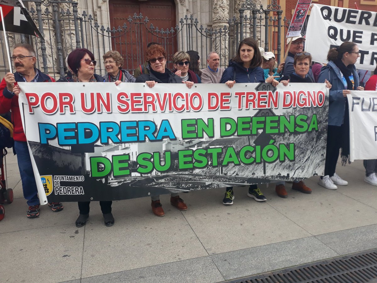 👉Pedrera en Marcha!! 😀 #14D #DefiendeTuTren #DefiendeAndalucía