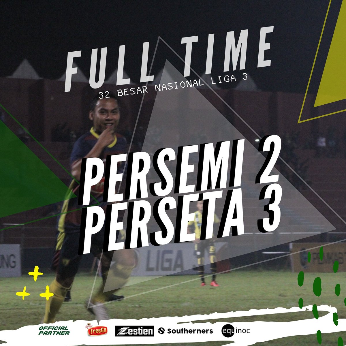 PERSETA1970's tweet photo. FT Persemi Mimika 2-3 PERSETA
Gol dicetak oleh Ahmad Raffi, Sambung Prakoso, Febrian Heluka. Alhamdulillah berhasil mengamankan 3 poin untuk malam ini. π
#PersetaTulungagung #TulungagungKendel #Saguru #LasbasMania #NewHopeForBetter #COBS https://t.co/VSkBCBwCDs