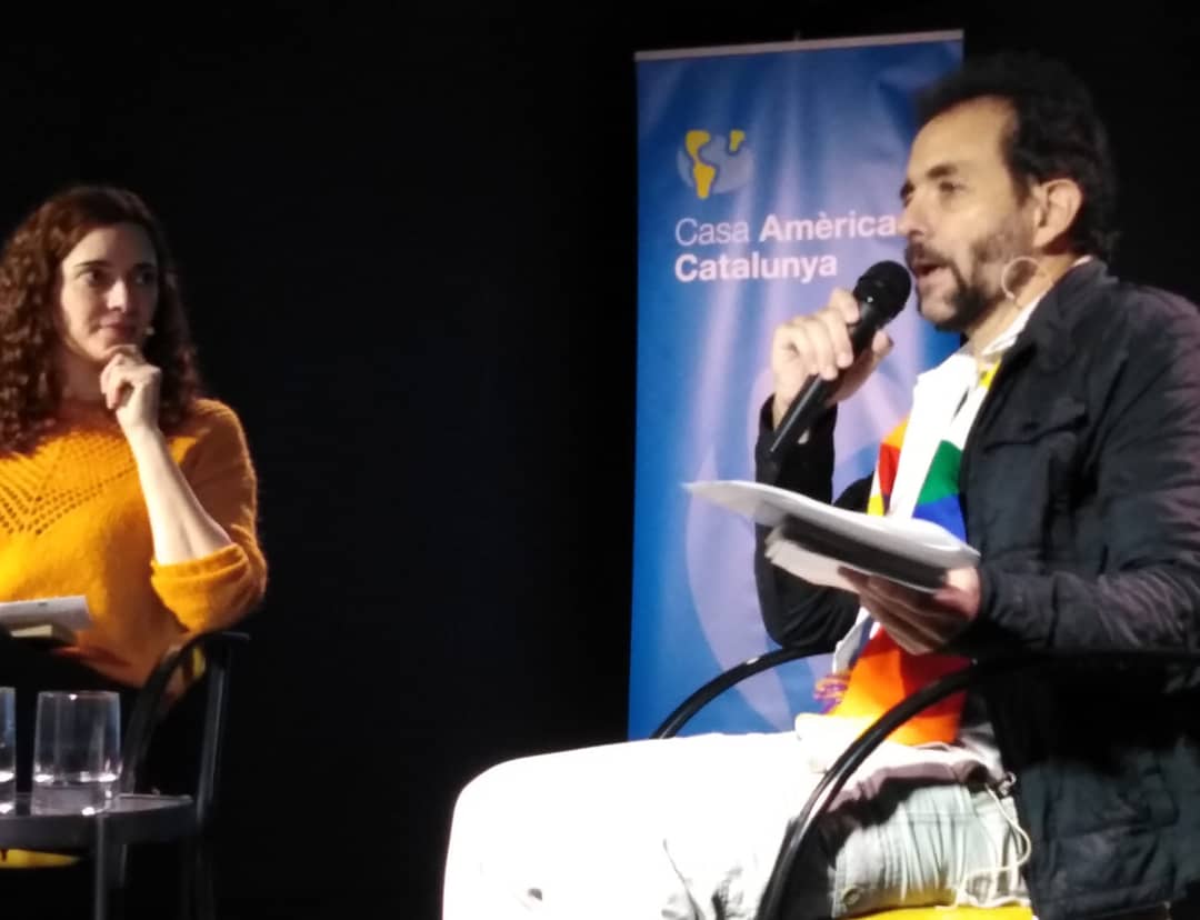 americatalunya's tweet photo. Ayer cerramos la retrospectiva dedicada al director boliviano Jorge Sanjinés.Gracias a su hijo, Iván Sanjinés, fundador de #CEFREC y los #PremiosAnaconda, conocimos los más de 50 años de su cine con el @fundaciongrupoukamau en @americatalunya y @cinemes_girona_bcn .¡Hasta pronto! https://t.co/3vdntJDOCj