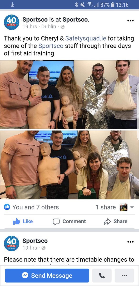 MySafetySquad's tweet image. Thank you to all the staff #PHECC FAR #Firstaidtraining @SPORTSCODublin Brilliant  week in top class #leisure #centre #dublin 4 #swim #fitness #safetysquad