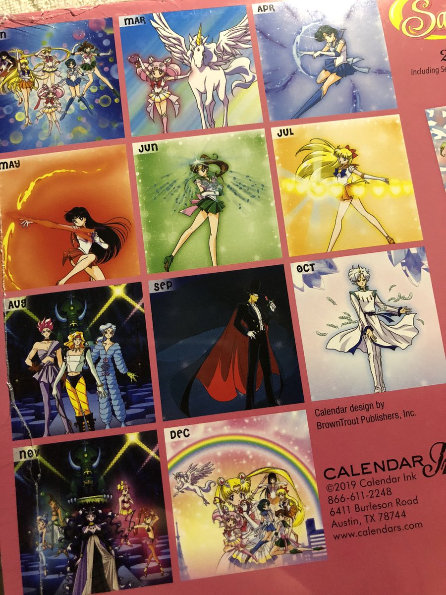 My New Sailor Moon 2020 Calenders came in! Can’t wait to start using them~  m.calendars.com/Anime/Sailor-M… #SailorMoon #calendar2020 #supersailormoon #sailormoonsupers