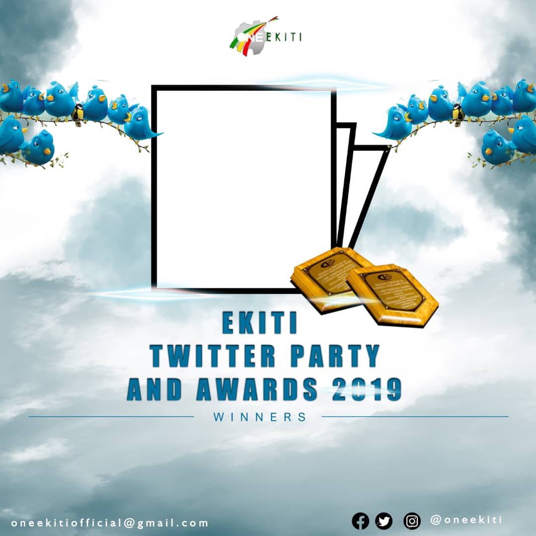 Debiwumi's tweet photo. THE EKITI TWITTER AWARDS 2019 Nominees
It is with great pleasure that we announce the nominees of the 2nd annual #Ekititwitter Awards.
The Awards are designed to celebrate exceptional young people that have used twitter to demonstrate their social impact in Ekiti State. https://t.co/eStpBqcxv2