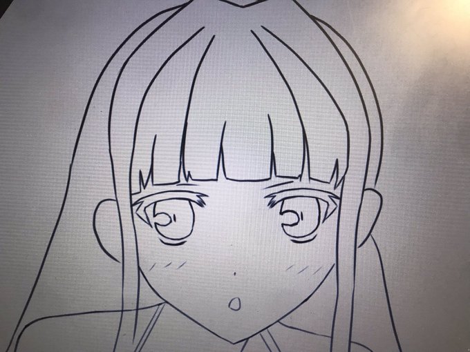 線を逆に太くした
よくよく考えたら出力すると線細くなるから線画では太くてもいいんじゃね? 