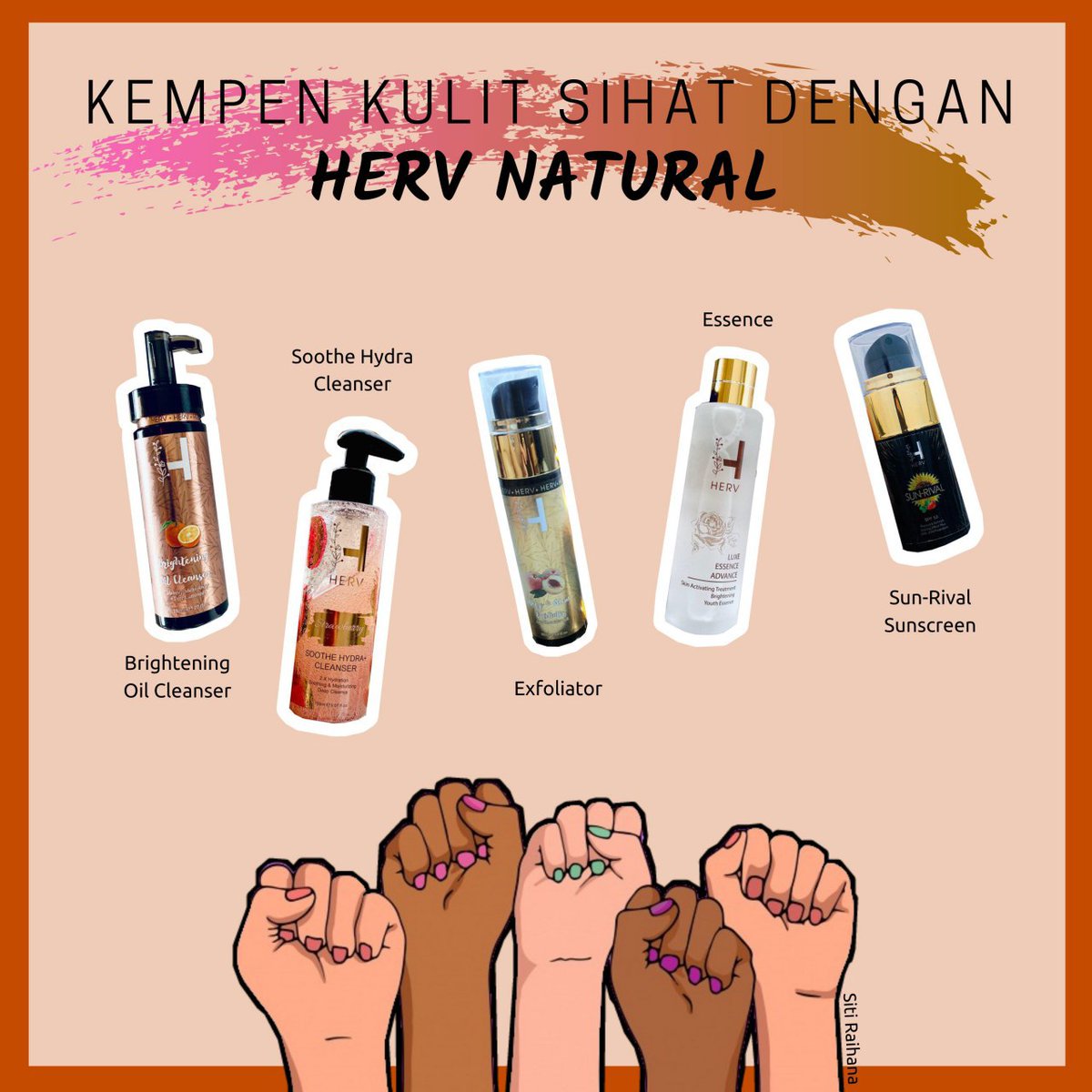mazzakiatul's tweet photo. Tak kisah skin uols kaler apa pun, yang penting penjagaan muka haruslah mengikut piawaian skincare routine yang betoi. Kena rajin ciket jerr dan konsisten. Gitew !

#skincareroutine 
#hervnaturalperlis 
#timkakmaskuning https://t.co/WXC0TS1bRY
