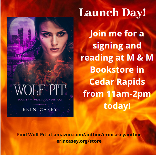 erincasey09's tweet photo. #WritingCommunity #booklaunch @MandMBookstore #urbanfantasy #magic #werewolf #wolfpit #writerslife https://t.co/sT33kgWfPB
