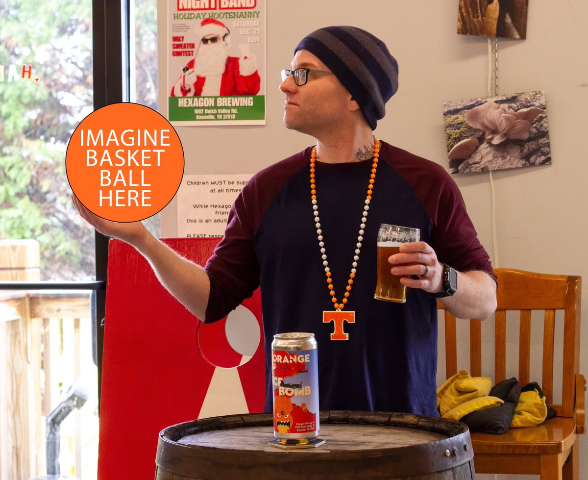 .<a href="/Vol_Hoops/">Tennessee Basketball</a> vs Memphis at 3pm today on the projector! Featuring our brand new IPA, BIG ORANGE JUICE BOMB, $1 off all drafts, including <a href="/FPBeverages/">Flying Panda</a> and <a href="/diskincider/">Nguyễn Anh Quân</a>, AND $1 off walking tacos and hot dogs! #knoxville #knoxrocks #craftbeer #Vols