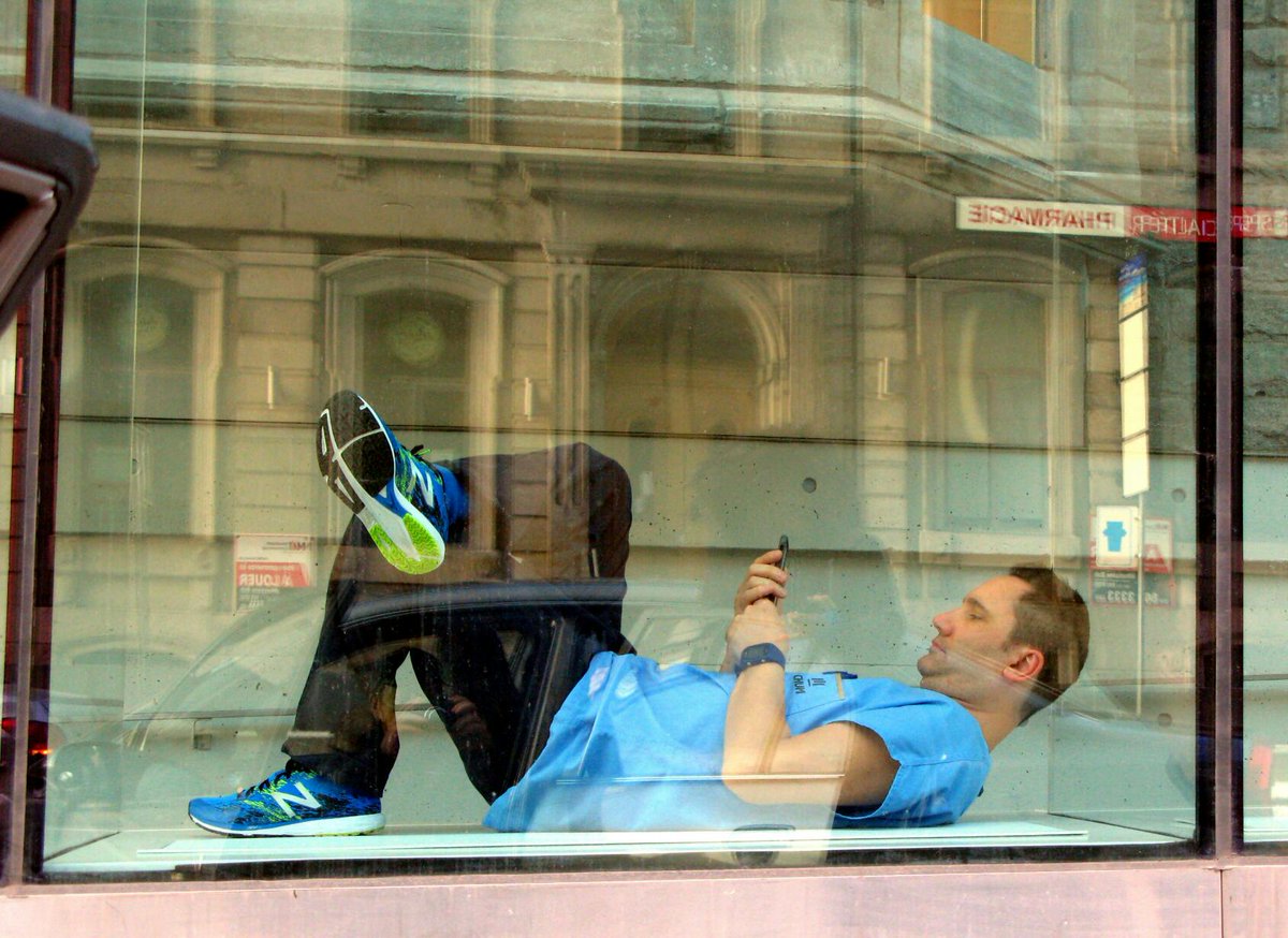 Relaxing in a window (Montreal Qc) #streetphotography #streetshots #shootthestreets #montreal