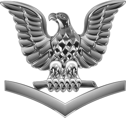 U.S. Navy Third-Class Petty Officer collar device. 